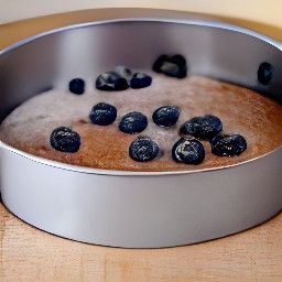 the cake taken out of the oven when it is done to avoid overcooking it.