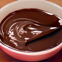 the semisweet chocolate should be melted after being microwaved for 2 minutes.