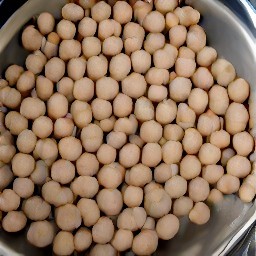 the chickpeas have been rinsed.