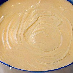 a bowl of muffin batter.