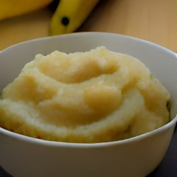 mashed bananas.