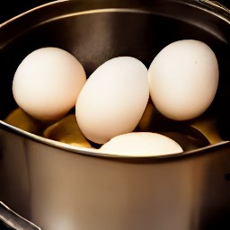 hard-boiled eggs.