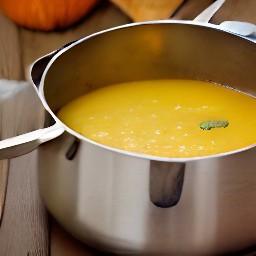 a pumpkin soup.