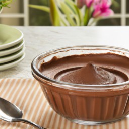 

Vegan, lactose-free, gluten-free and eggs-free coffee and chocolate pudding is a delicious dessert made from brown sugar, cornstarch, soymilk and chocolate.