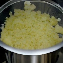 the output of crushing peeled garlic with a crusher is minced garlic.