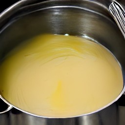 a mixture of vegetable oil and melted butter.