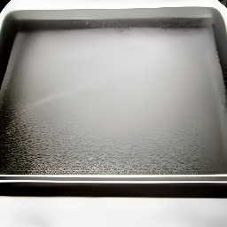 the baking sheet coated with a thin layer of cooking spray.