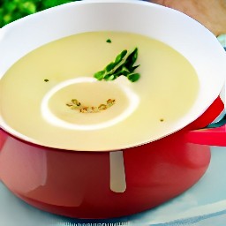 a soup with parsnips, cumin seeds, coriander seeds, cardamom, and garam masala.