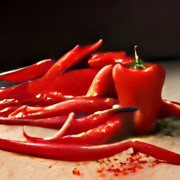 red chili peppers without seeds.
