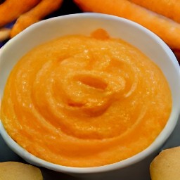 the carrots have been transferred to a serving plate.
