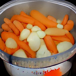 the output is a mixture of baby carrots, garlic, lemon juice, mayonnaise, vegetable oil, greek yogurt, cumin, salt and cayenne pepper.