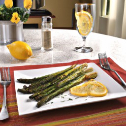 

This light and flavorful vegan side dish is an Italian classic made with roasted asparagus, olive oil, and fresh lemon.