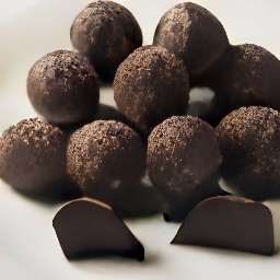 the oreo balls chilled on a plate in the fridge for 60 minutes.