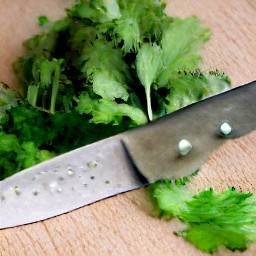 chopped coriander.