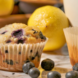 

Delicious and nut-free, these muffins combine the tartness of lemon yogurt with sweet blueberries to make a delightful snack or dessert.