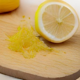 the zester will remove the lemon's outermost layer of skin, known as the zest.