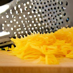 shredded cheddar cheese.