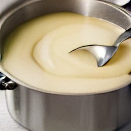 a delicious and creamy cornstarch pudding.