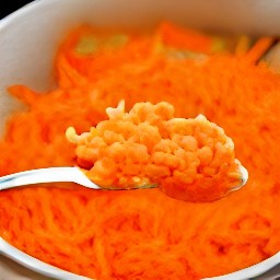 a carrot mixture.
