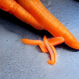peeled carrots.