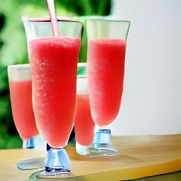watermelon juice served in tall glasses.