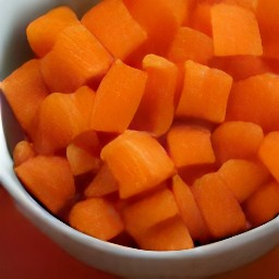 a bowl of seasoned carrots.
