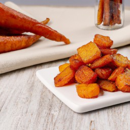 

A delicious vegan, gluten-free, eggs-free, nuts-free, soy-free and lactose free dinner side dish of roasted and caramelized carrots with garlic.