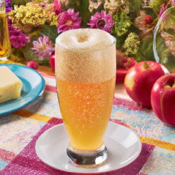 

Apple juice is a delicious, nuts-free, gluten-free and soy-free drink made with fresh apples and creamy vanilla ice cream.