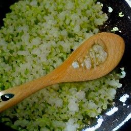 a garlic mixture.