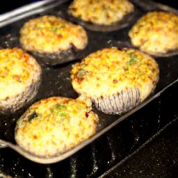 stuffed mushrooms with cheese.