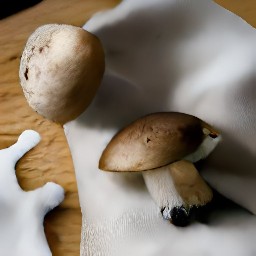 the portabello mushrooms are clean.