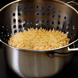 boiled orzo pasta.