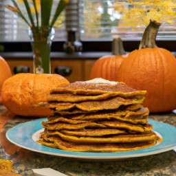 

Pumpkin pancakes are a nutritious, nut- and soy-free breakfast for kids. Made of wholesome ingredients like all purpose flour, eggs, plain yogurt and pumpkin puree, these light recipes make cooking fun!