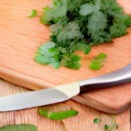 chopped cilantro.