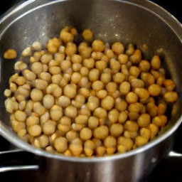 cooked chickpeas.