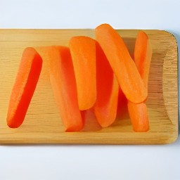 carrots that are peeled.