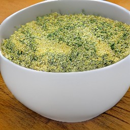 an egg mixture.