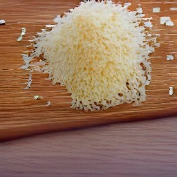 the parmesan cheese is grated.
