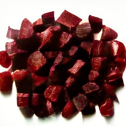 diced beets.