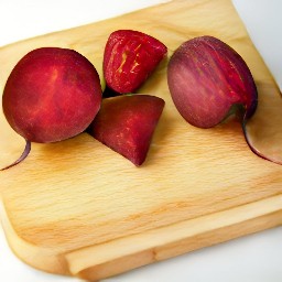 peeled beets.
