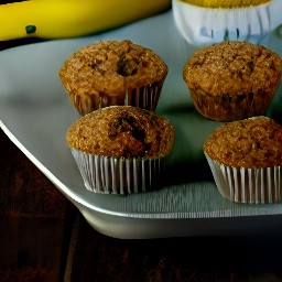 banana and oat bran muffins.