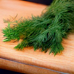 chopped fresh dill.