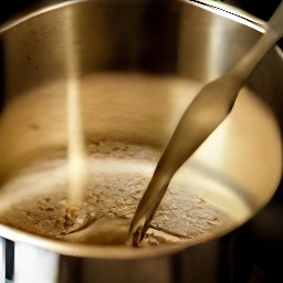 1 cup of heated water.