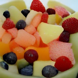 a fruit salad mixture.