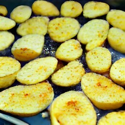 roasted potatoes.
