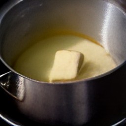 melted butter.