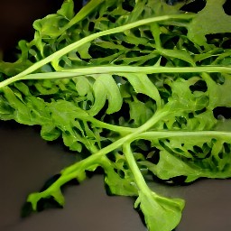 chopped arugula.