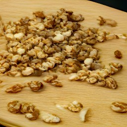 chopped toasted walnuts.