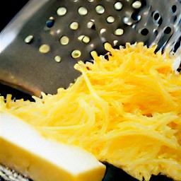 shredded cheddar cheese.