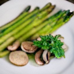 a serving plate with the food on it, and it is garnished with the chopped cilantro.